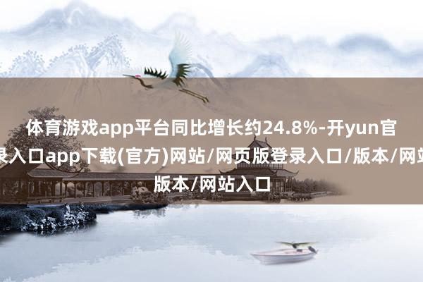 体育游戏app平台同比增长约24.8%-开yun官方登录入口app下载(官方)网站/网页版登录入口/版本/网站入口