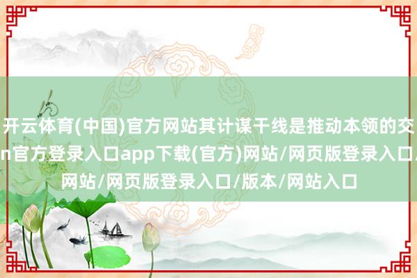 开云体育(中国)官方网站其计谋干线是推动本领的交易化落地-开yun官方登录入口app下载(官方)网站/网页版登录入口/版本/网站入口